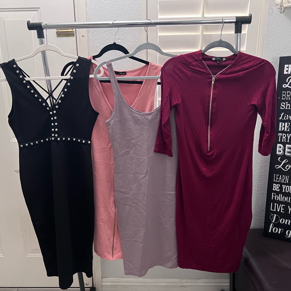 4 Multi color Dresses